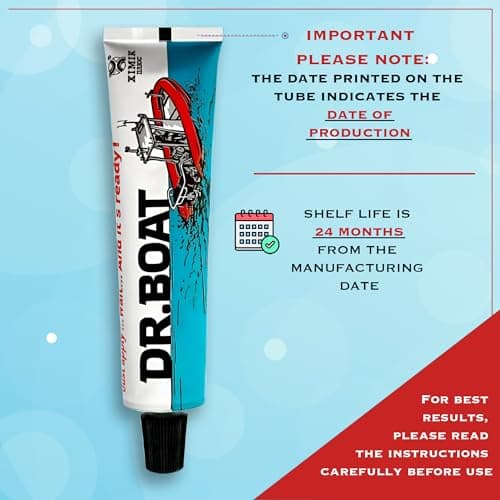 Dr Boat Heavy Duty Repair Kit for Boat Kayak, Canoe, Tent, Inflatables, Swimming Pool, Hot Tub - LIQUID PATCH Resistant to Fresh and Salt Water UV-Resistant Long-lasting (40g) — view 4