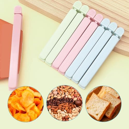 10 Pack Large Food Bag Clips, Clip Closure Bag,Sturdy Plastic Food Clips — view 4