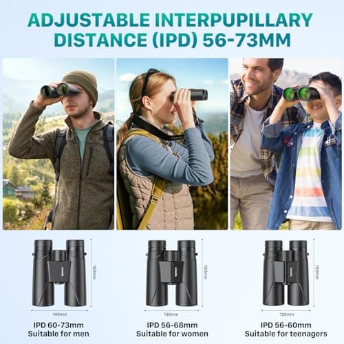 Kylietech High Power 12x42 Binoculars for Adults Fogproof & Waterproof — view 6