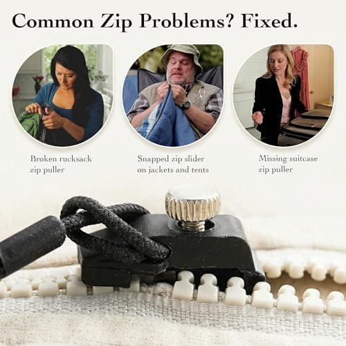 Zip Repair Kit with 3 Sizes Quick Zipper Pull Replacement Sliders Tool — view 5