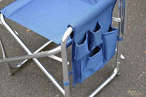 Sun Leisure Directors Folding Chair, Aluminium Frame, Graphite, Side Pockets, Folding Side Table, Fishing, Garden, Camping, Event Chair, Durable, Indoor & Outdoor Use, Portable — view 6