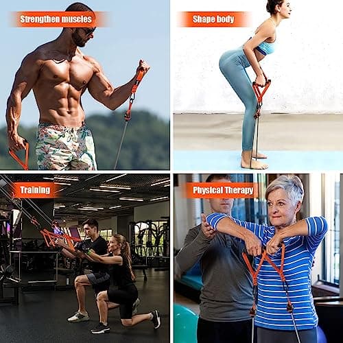 HPYGN Heavy Duty Resistance Bands 360lbs, Resistance Bands with Handles, Door Anchor, Exercise Bands for Men, Resistance Bands Set Men, Physical Therapy, Muscle Strength Training, Home Gym Equipment — view 3