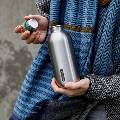 BLACK + BLUM Stainless Steel Water Bottle | Leak Proof | 600ml | Olive — view 5