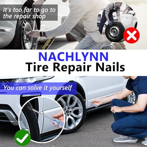 NACHLYNN 30 Pcs Tire Repair Nails Self-Tapping Screw Rubber Screw Fast Tool Self-Service Tire Repair Nai for Car Motorcycle Truck — view 5