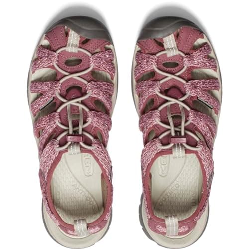 KEEN Women's Whisper Closed Toe Sport Sandals, Rose Brown/Peach Parfait, 8.5 — view 5