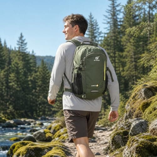SKYSPER Small Hiking Backpack, 30L Lightweight Travel Backpacks Hiking Daypack Rucksack Women Men for Trekking Backpacking Outdoor Sports — view 2