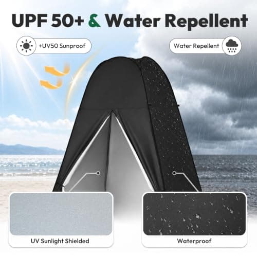 Treeboy pop up toilet camping shower Beach tent shelters Large 150x150x213 — view 2
