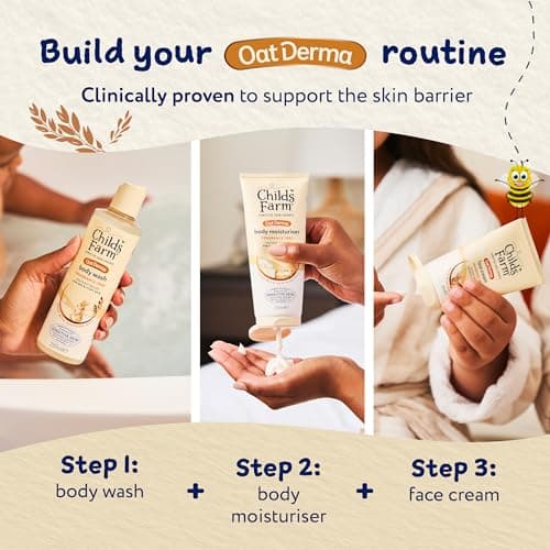 Childs Farm OatDerma Face Cream Moisturiser, Fragrance Free Hydration, Sensitive Skin Emollient, Soothe Baby Kids, 50ml — view 6