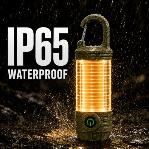 LED Camping lamp Tent lamp Rechargeable Torch 6 Lighting Modes with Hook — view 2