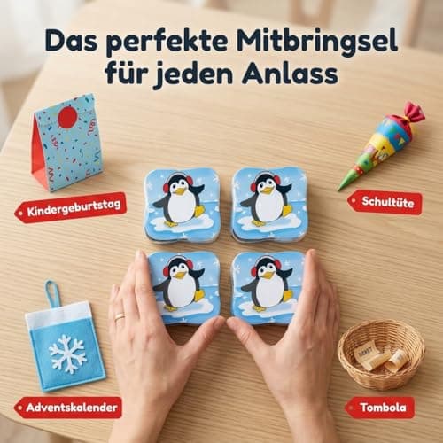 MIJOMA Magic Hand Towels Winter Penguin Set of 4 Cotton 30 x 30 cm — view 4