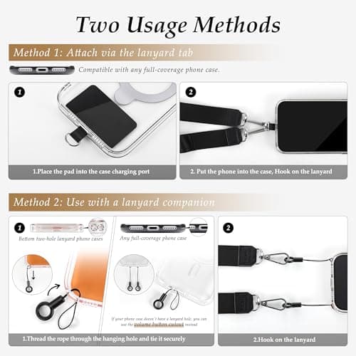 GMETINK Multifunctional Phone Lanyard, Cell Phone Universal Neck Strap — view 4