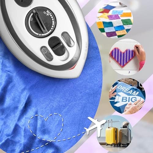Duronic Travel Iron SI3 WE Mini Irons, 35ml Tank, Steam Iron, 400W Lightweight Portable Ironing, Compact, Variable Heat Settings For Holiday Quilting Patchwork Applique Craft — view 6