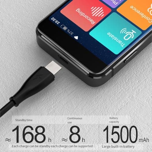 Language Translator Device, M9 for INSTANT Voice Translator, Supports 16 Offline Languages, Touchscreen for INSTANT Two Way Translation for Business, Learning & Travel(Gold) — view 5