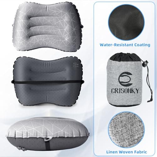 Crisonky Camping Pillow,Ultralight Inflatable Travel Pillow for Backpacking — view 5