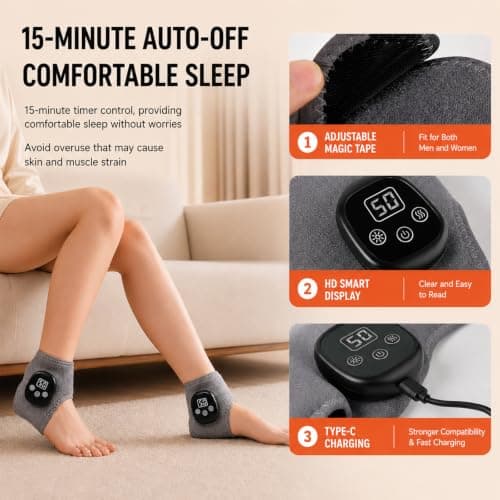 KASURE 3-in-1 Cordless Foot Massager with Heat, 2 Packs — view 4