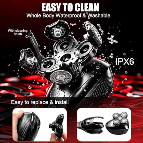 Back Shaver for Men, Rechargeable Electric Back Shaver with Long Handle — view 5