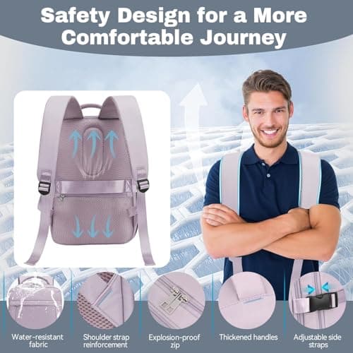 Xkdoai for Ryanair Cabin Bags 40x30x20 24L Underseat Backpack Hand Luggage — view 3