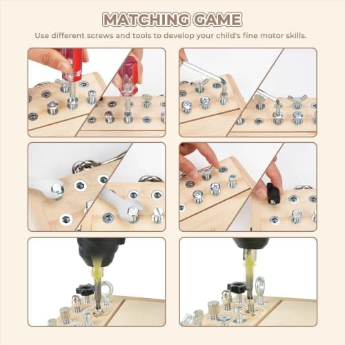 Vanplay Montessori Toys for 3 4 5 Year Olds with Electric Drill — view 3