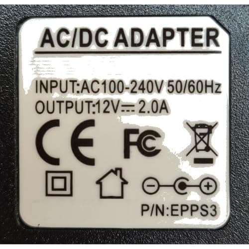 EPPS Power Supply for Iomega Prestige Charcoal GREY Adapter UK 12V — view 3