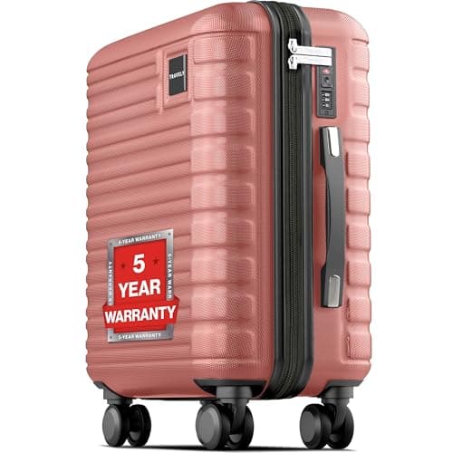 Travely Cabin Suitcase 55x35x25cm - 20 Inch Suitable for Ryanair - 36L Including TSA Lock - Carry on - 10kg Suitcase, Cabin case, Hardshell