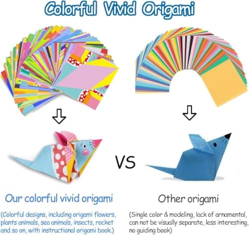 hapray Origami Set for Kids 5-12, 152 Sheets, 72 Patterns & Guide — view 3