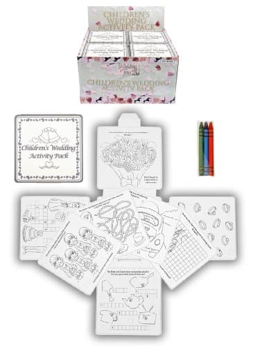 Children's Wedding Activity Pack - 16 Pages Silver / White (6)
