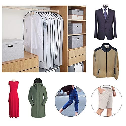 Semi-transparent Garment Bags 60x120cm, 5 Pack — view 3