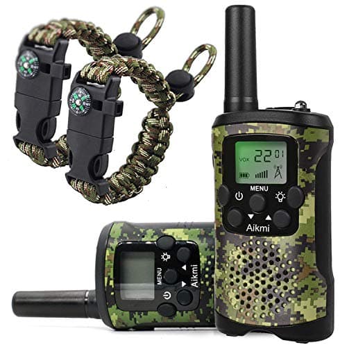 Aikmi Walkie Talkies for Kids Toys and Paracord Bracelets, Gift Boys Girl