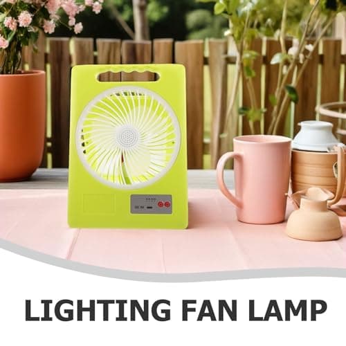 Ciieeo Portable 3-speed Adjustable Fan Solar Powered, Camping Fan LED Light with Rechargeable 1200mah Battery, Foldable Design with Type-c Charging Port for Outdoor Camping Emergency — view 3