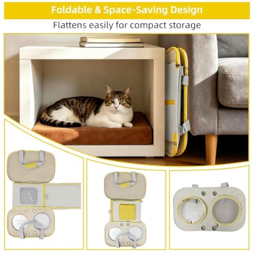 Large Cat Carrier up to 9 kg, Soft-Sided Foldable Pet Travel Bag — view 5