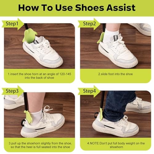 Compression Sock Aid Device for Removing Socks，Sock Assistant,Shoe Horn Long Handle,2 in 1 Adjustable Aluminum Tube 16"-27" Independent Living Aids for Seniors,Elderly, Disabled Men and Women（1 Pack） — view 6
