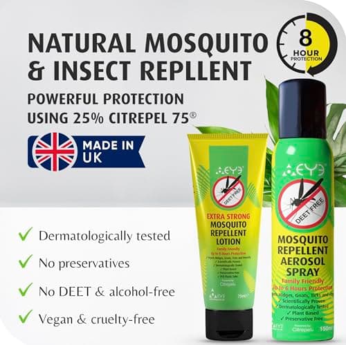 THEYE Mosquito Repellent Extreme Traveller Pack - Natural, Preservative Free - Family Friendly Insect Repellent DEET Free - Maximum Strength Tick & Midge Repellent Travel Pack — view 2