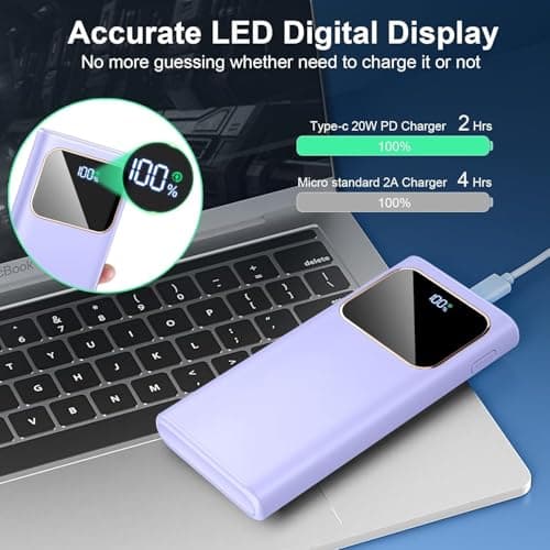 Power Bank Fast Charging 10000mAh, Slim Portable Charger for iPhone Samsung — view 5