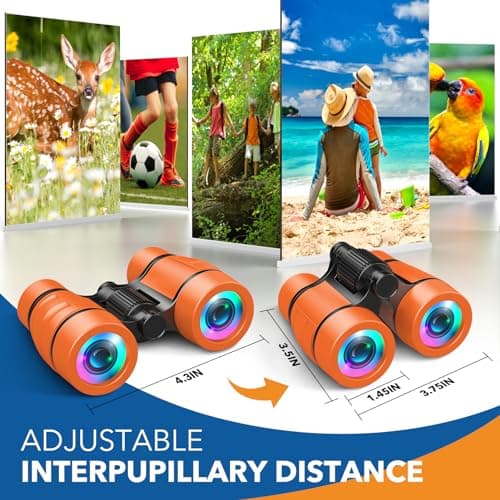 HappyKidsClub Binoculars Kids,Gifts for Girls Toys 3-9 Year Old Boy Girls Birthday Presents 3-7 Year Old Girl Gifts Toys for 3-7 Year Old Girls — view 3