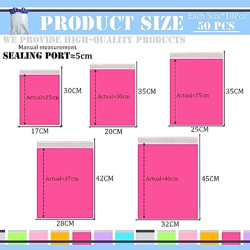 COSORO Packaging: You Will Receive a Total of 50 Strong Parcel Bags and Express Bags.g Clothes — view 2