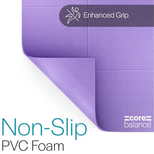 Core Balance Foldable Travel Yoga Mat, Purple — view 5