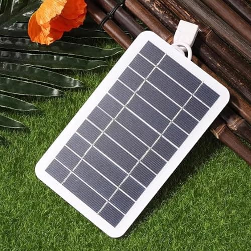 Solar USB Charger, Portable Cell Phone Charging, Small Solar Panel, for Outdoor Travel Backpacking Home Cell Phone Camping Hiking — view 3