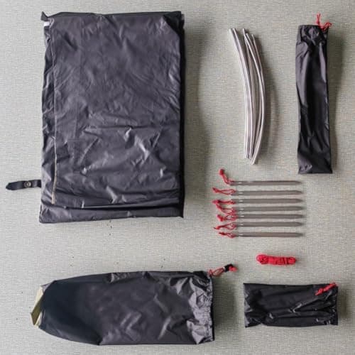 Ultralight Solo Tent For 1 Person, Waterproof Camping Tent With Aluminum Poles, For Easy Setup Windproof Shelter For Hiking Backpacking Outdoor Adventures, Green(Green) — view 4