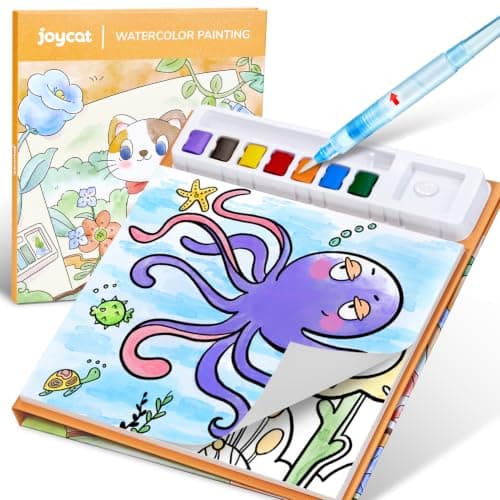 JoyCat Paint with Water Coloring Books for Toddlers (Light Orange)