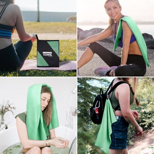 Microfibre Towel, Quick Dry Travel Towel for Gym, Beach and Swimming — view 2