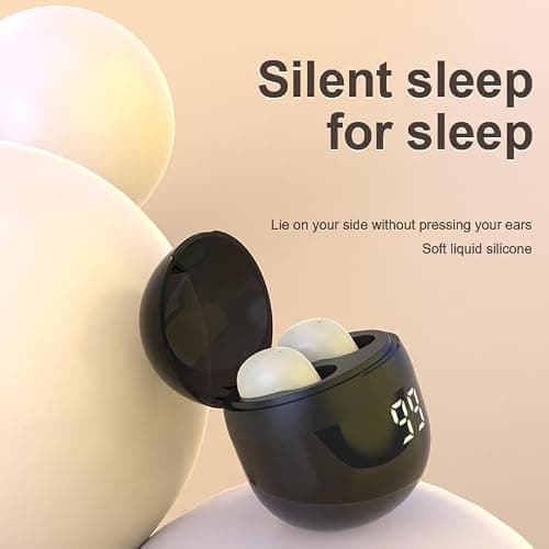Invisible Mini Wireless Bluetooth Earbuds,Small Ear Buds for Side Sleepers — view 3