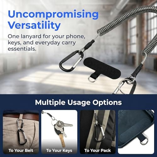 KUAJTUN Anti-Theft Retractable Phone Lanyard, Practical Everyday Design — view 6