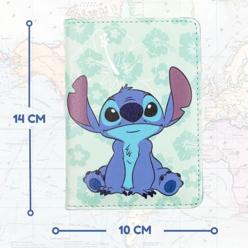 Disney Stitch Kids Travel Accessory Passport with Tropical Hibiscus Flowers for Holiday, Airport, Travel — view 6