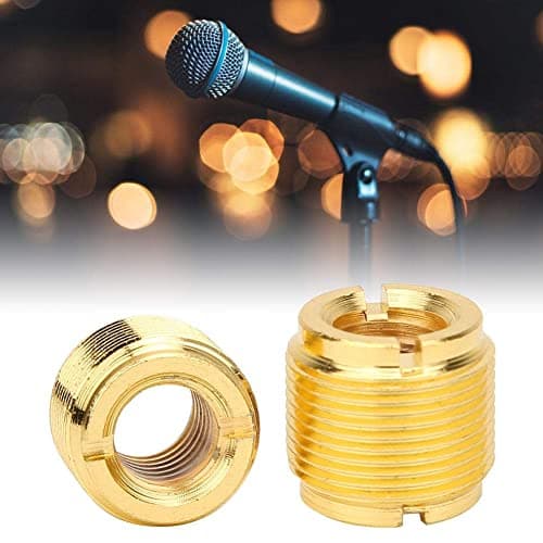 Universal Microphone Adapter, Universal Gold Metal 2 Pack for Mic Clip, 5/8 to 3/8 Inch Thread Adapter for Podcasters, Streamers, Studio Recording, Home Use — view 4