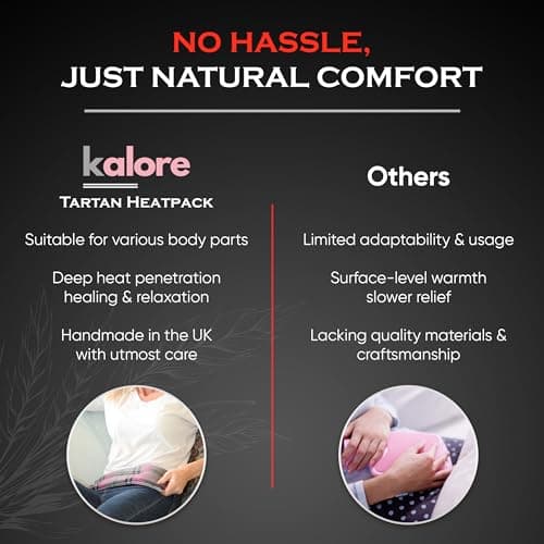 Kalore microwavable Neck and Shoulder Wrap - Relaxing Lavender Heat bag - Tartan Cotton Fabric — view 4