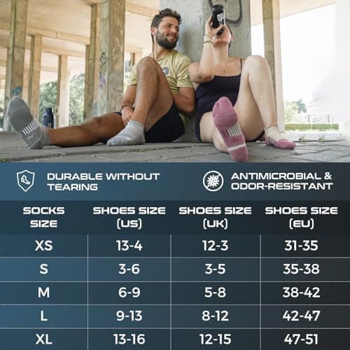 Rahhint Pro Coolmax Anti-Blister Cushioned Running Socks Ankle Compression for Women and Men, Lightweight Summer Marathon Walking Training (3 Pairs) — view 6