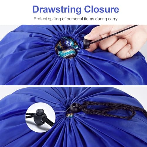OTraki 2-Pack Travel Laundry Bags 70x90cm, Waterproof Dirty Laundry Hamper, Drawstring Laundry Bag, Large Foldable Laundry Bag with Drawstring for Camping, Dormitories and Travel Laundry Room, Black — view 4