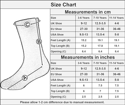 A2Z 4 Kids Boys Girls Thermal Socks Ultimate Winter - Socks AZ598 Black 3 Pack 11-14 — view 2
