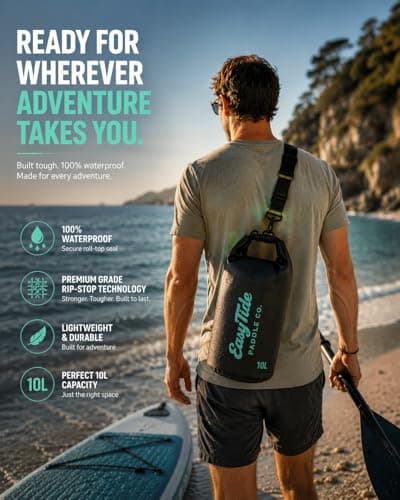 EasyTide 10L Waterproof Dry Bag – Roll-Top Dry Sack for Kayaking & SUP — view 5