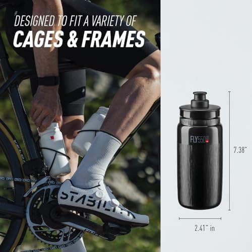 ELITE Fly Tex Water Bottle Red 550ml — view 3